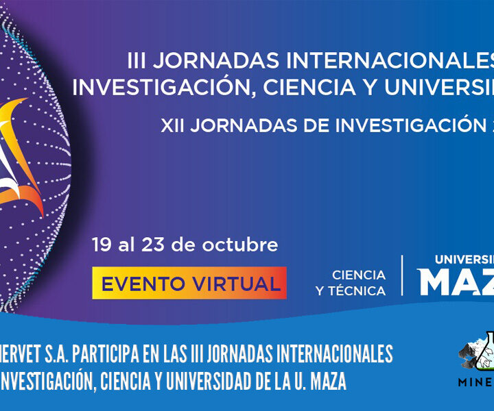 MINERVET S.A. auspicia y participa en las III Jornadas Internacionales de Investigación, Ciencia y Universidad de la Universidad Juan Agustín Maza